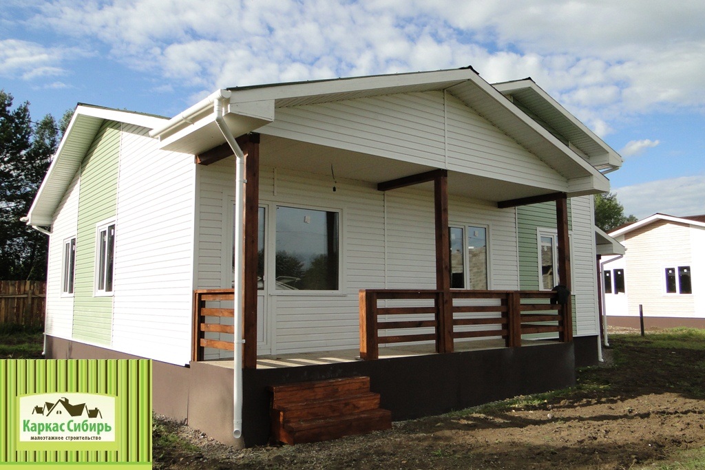 Каркасные дома - фасад сайдинг