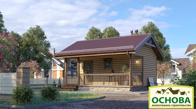 Баня 18м2 с Верандой 12м2