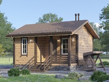 Баня 25м2 с Верандой 5м2