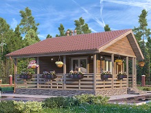 Баня 20м2 с Верандой 16м2